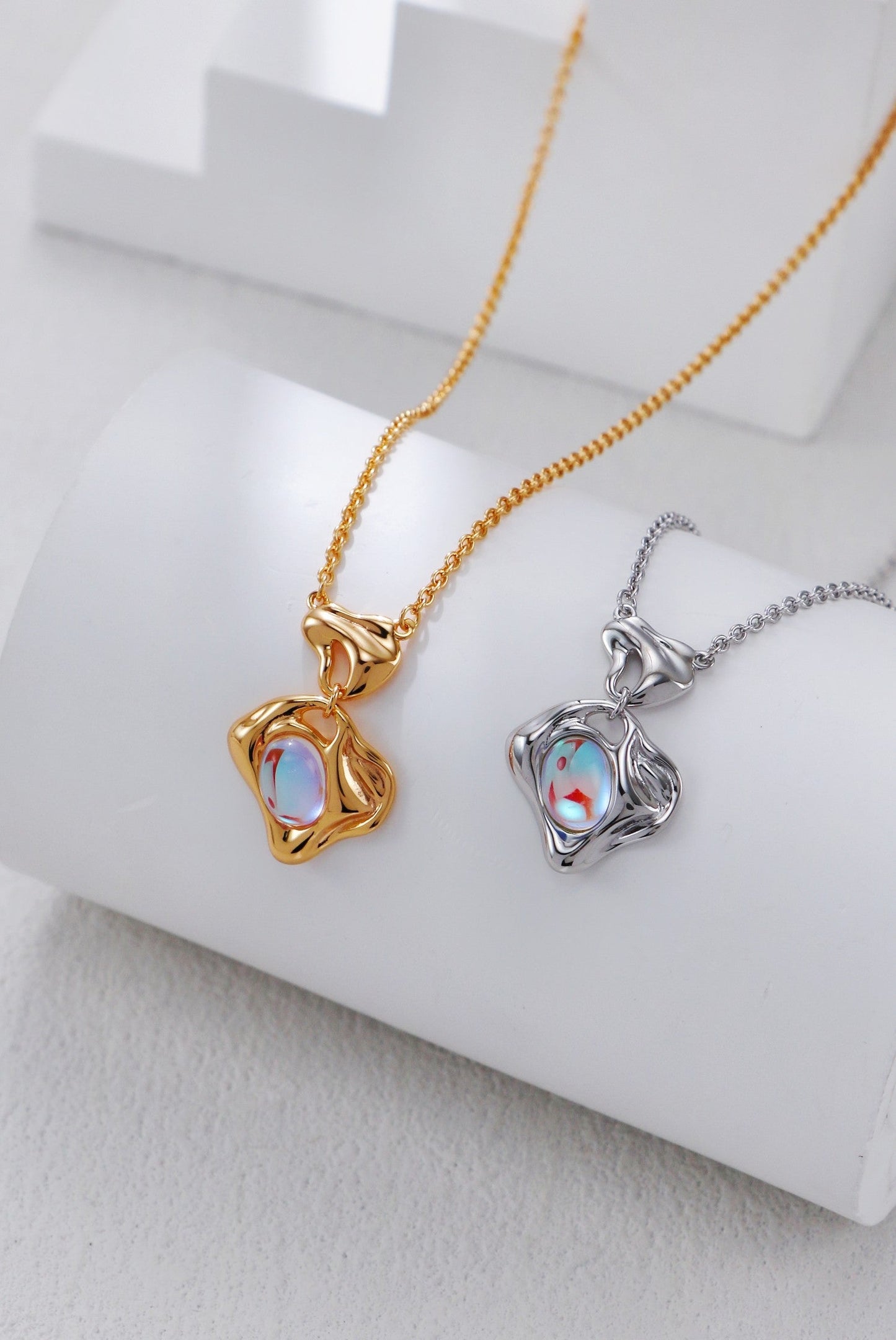 Retro Moonstone Necklace